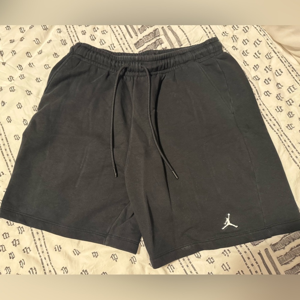 Jordan Black fleece Athletic Shorts- size L